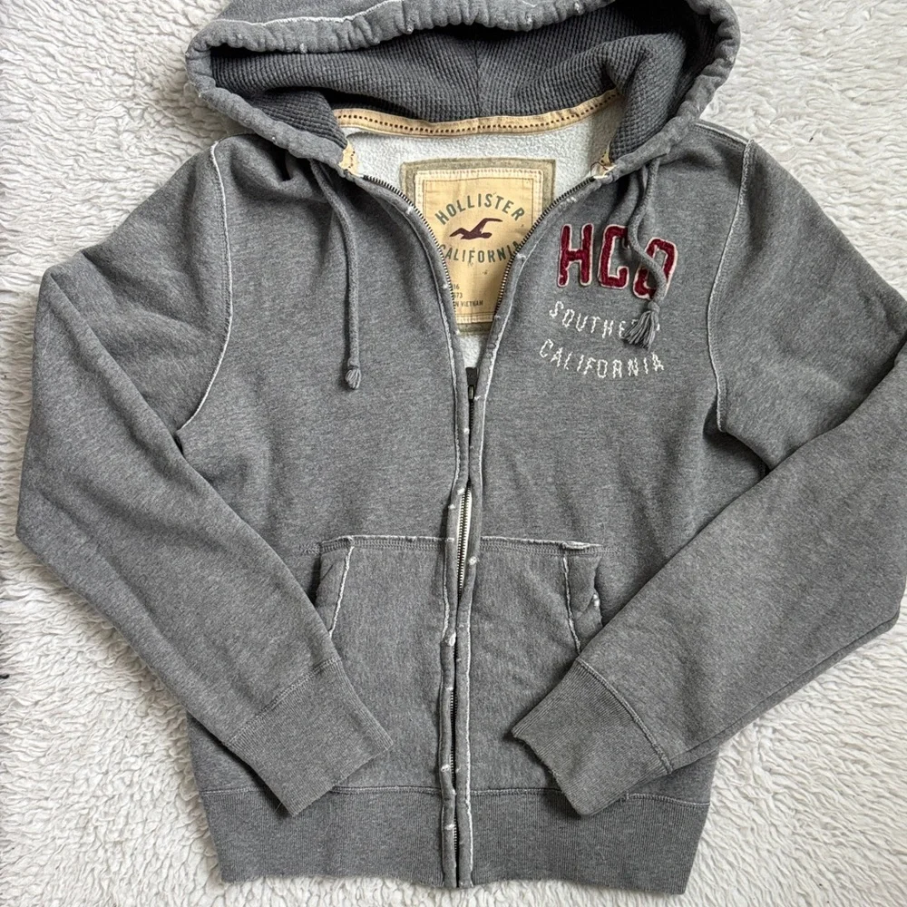 Y2K Hollister Zip Up Hoodie - Picture 1 of 7